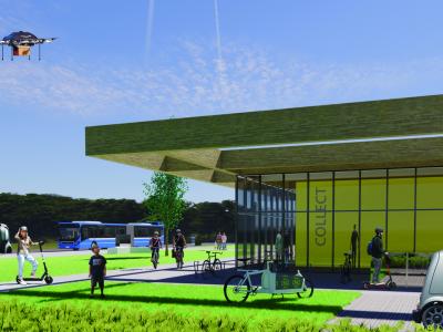 A visualisation of the Angus Mobility Hub